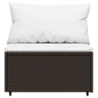 Afuera Living Contemporary Patio Lounge Set Brown & Cream White