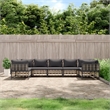 Afuera Living Poly Rattan Large Modular Garden Lounge Set in Anthracite