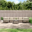 Afuera Living Poly Rattan Large Modular Garden Lounge Set in Anthracite