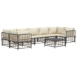 Afuera Living Poly Rattan Large Modular Garden Lounge Set in Anthracite