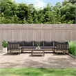 Afuera Living Poly Rattan Large Modular Garden Lounge Set in Anthracite