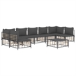 Afuera Living Poly Rattan Large Modular Garden Lounge Set in Anthracite