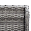 Afuera Living Contemporary Rattan Garden Sofa Set of 2 in Gray