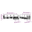 Afuera Living Contemporary Garden Lounge Set in Anthracite/Gray