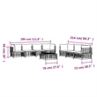 Afuera Living Contemporary Garden Lounge Set in Anthracite/Gray