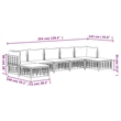 Afuera Living Rattan Steel & Fabric Garden Lounge Set in Anthracite