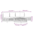Afuera Living Contemporary Garden Lounge Set in Anthracite/Gray