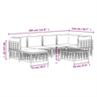 Afuera Living Poly Rattan Large Modular Garden Lounge Set in Anthracite