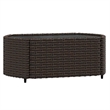 Afuera Living Contemporary Patio Lounge Set Brown & Cream/White