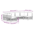 Afuera Living Contemporary Garden Lounge Set in Anthracite & Dark Gray