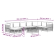 Afuera Living Contemporary Garden Lounge Set in Anthracite/Gray