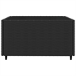Afuera Living Rattan Powder-Coated Steel & Glass Patio Lounge Set in Black