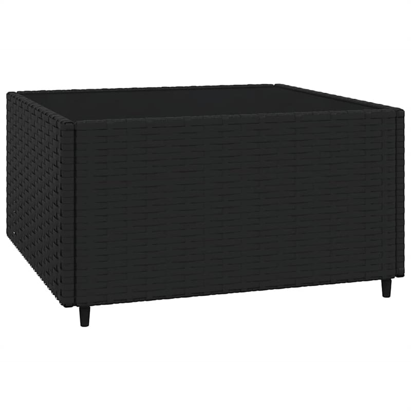 Afuera Living Patio Lounge Set in Black With Water Blue Cushions