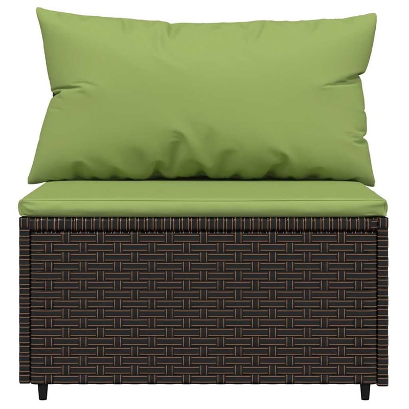 Afuera Living Contemporary Patio Lounge Set in Brown And Green