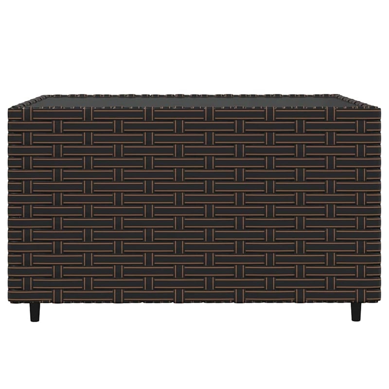 Afuera Living Contemporary Patio Lounge Set in Brown And Green Cushions