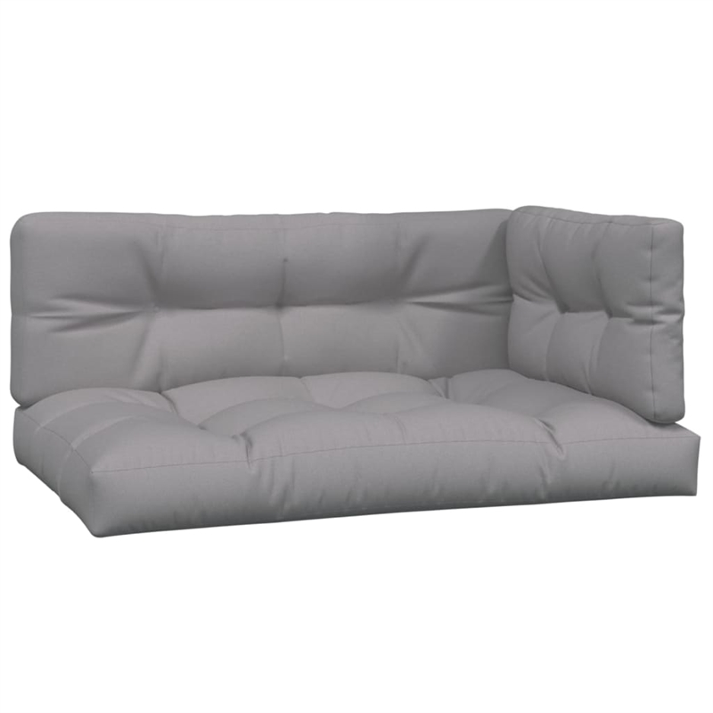 Afuera Living Solid Acacia Wood Standard Modular Pallet Sofa Set in Gray