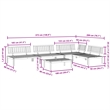 Afuera Living Solid Acacia Wood Large Modular Pallet Sofa Set in Natural