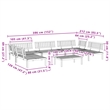 Afuera Living Solid Acacia Wood Large Modular Pallet Sofa Set in Natural Wood