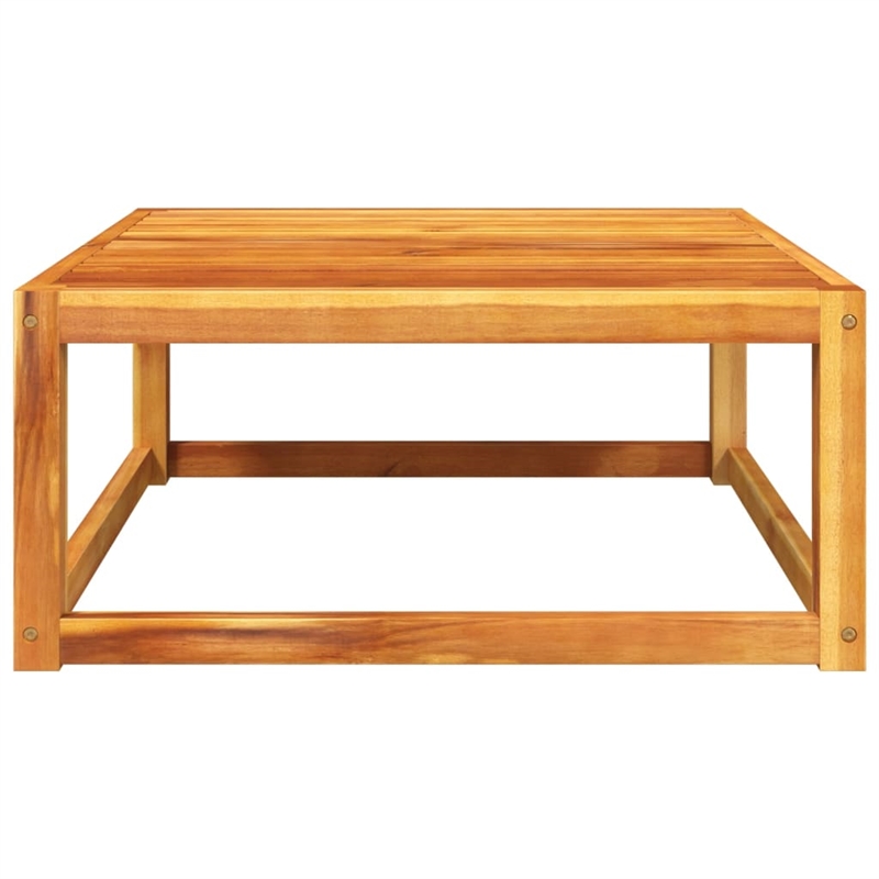 Afuera Living Solid Acacia Wood Compact Garden Table With Acacia Finish