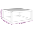 Afuera Living Solid Acacia Wood Compact Garden Table With Acacia Finish