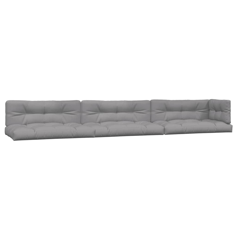Afuera Living Solid Acacia Wood Large Modular Pallet Sofa Set in Gray