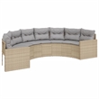 Afuera Living Contemporary Patio Sofa Set in Beige & Light Gray