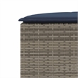 Afuera Living Contemporary Patio Sofa Set in Gray & Navy Blue