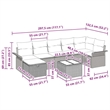 Afuera Living 8 Piece Beige Poly Rattan Garden Sofa Set With Cushions in Cream