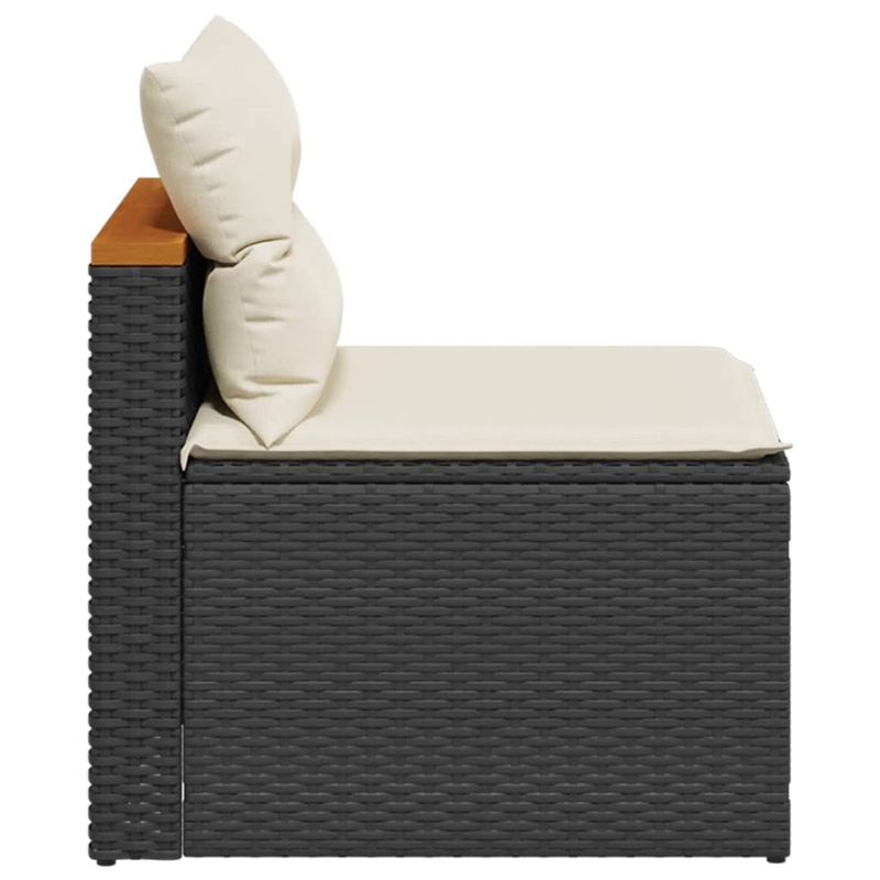 Afuera Living Standard Modular PE Rattan Garden Sofa in Black