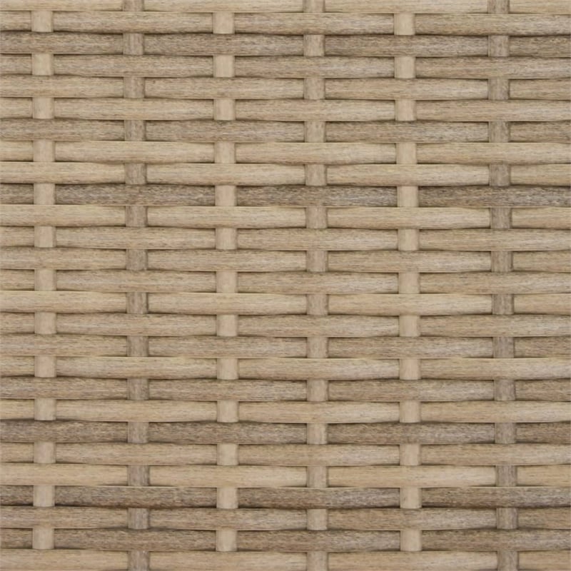 Afuera Living Standard PE Rattan Garden Sofa With Removable Covers in Beige