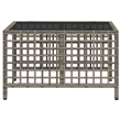 Afuera Living 3-Piece Rattan Corner Patio Sofa Set With Cushions in Dark Gray