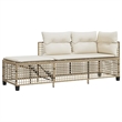 Afuera Living Garden Sofa Set in Beige & Cream With White Frame