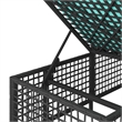 Afuera Living 3-Piece PE Rattan Patio Sofa Set Adjustable Armrests in Black