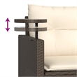 Afuera Living Contemporary Garden Sofa Set in Brown And Cream