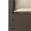Afuera Living Contemporary Garden Sofa Set in Brown And Cream