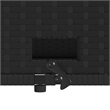 Afuera Living Contemporary 2-Seater PE Rattan Patio Sofa in Black