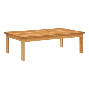 Afuera Living Solid Acacia Wood Garden Table in Natural Wood