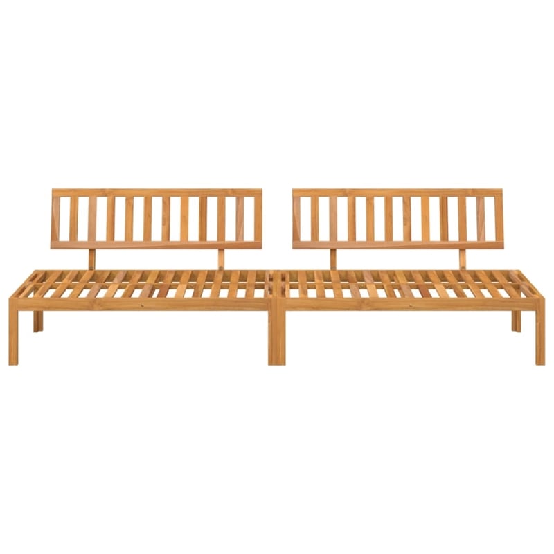 Afuera Living Solid Acacia Wood Pallet Sofa With Oil Finish in Natural