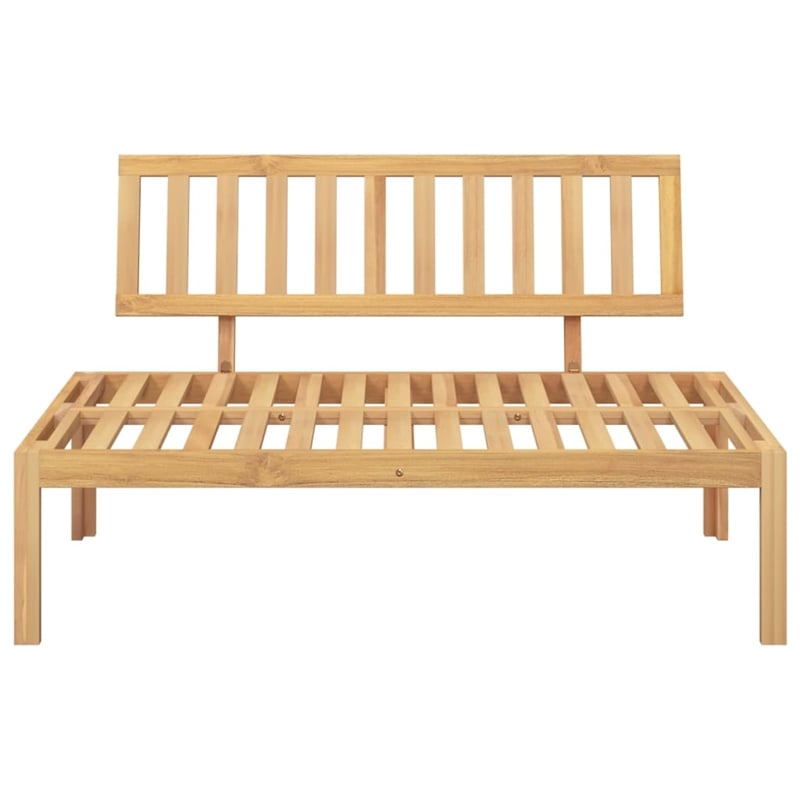Afuera Living Solid Acacia Wood Pallet Middle Sofa in Natural Wood