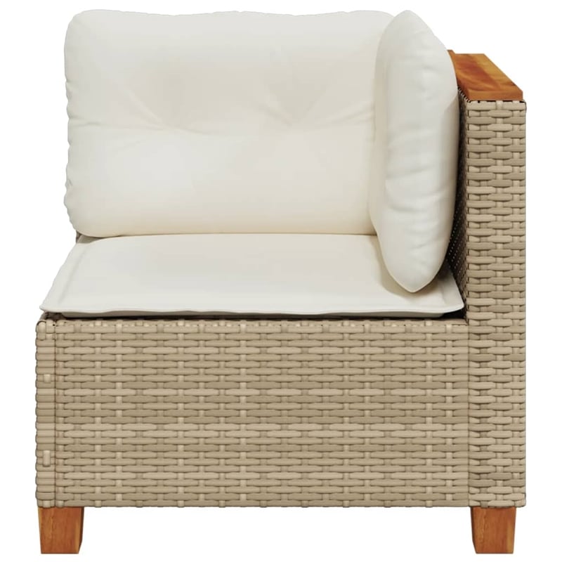 Afuera Living Single Modular PE Rattan Outdoor Garden Sofa in Beige