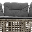 Afuera Living L-Shaped PE Rattan & Powder-Coated Steel Garden Sofa Large in Gray