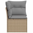 Afuera Living Single Modular PE Rattan Garden Sofa Square in Beige