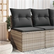 Afuera Living Contemporary Rattan Garden Chair in Light Gray