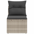 Afuera Living Contemporary Rattan Garden Chair in Light Gray