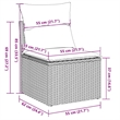 Afuera Living Contemporary Rattan Garden Chair in Light Gray