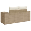 Afuera Living Large Modular Poly Rattan Garden Sofa in Beige
