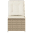 Afuera Living Contemporary Reclining Patio Sofa in Beige And Cream