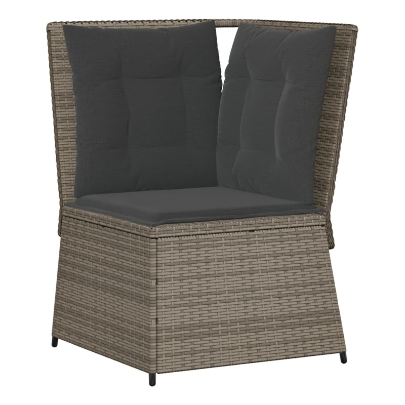 Afuera Living Standard PE Rattan Modular Garden Sofa in Gray