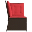 Afuera Living Medium Modular PE Rattan & Powder-Coated Steel Patio Sofa in Brown