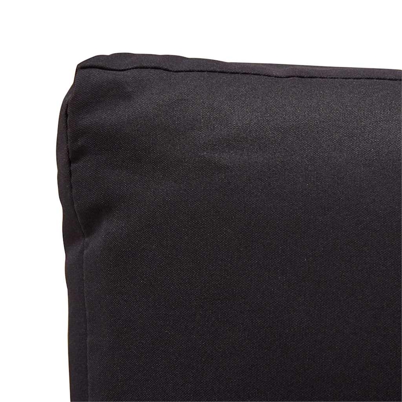 Afuera Living 2-Seater Lightweight Poly Rattan Garden Sofa in Black